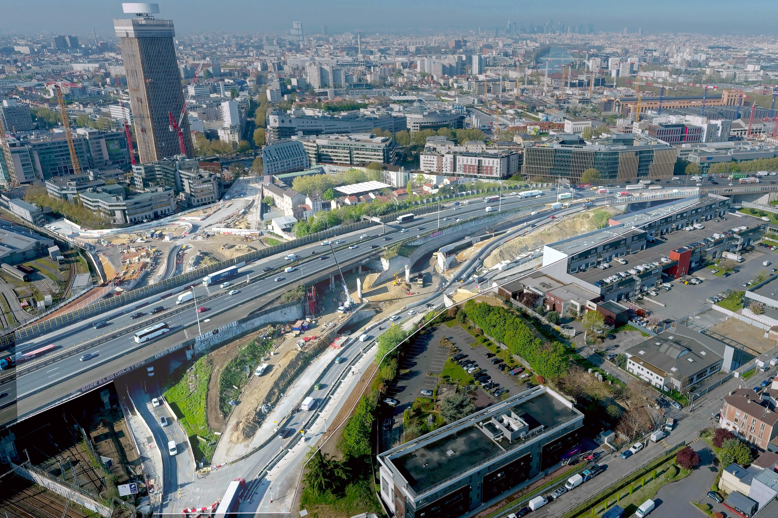 Echangeur Pleyel et Porte de Paris